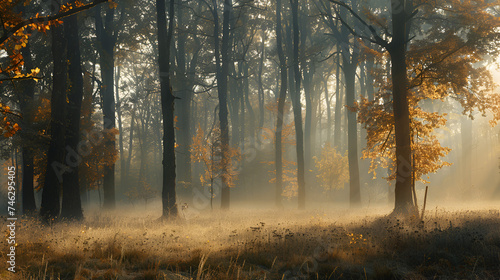 Beautiful photo of trees German forest Canon  Generative AI