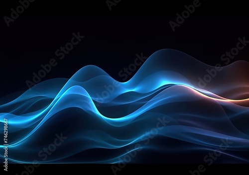 abstract wave sound background