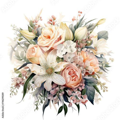 Bouquet of flowers for a special Valentine's day celebration perfect wedding