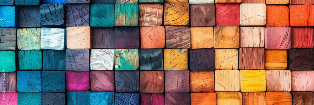 colorful wooden blocks arranged in a pattern background, abstract background wallpapers, rainbow wood blocks background,geometrics,Black yellow red blue green pink teal beige orange gold 3d wooden colorful wooden blocks arranged in a pattern background, abstract background wallpapers, rainbow wood blocks background,geometrics,Black yellow red blue green pink teal beige orange gold 3d wooden
