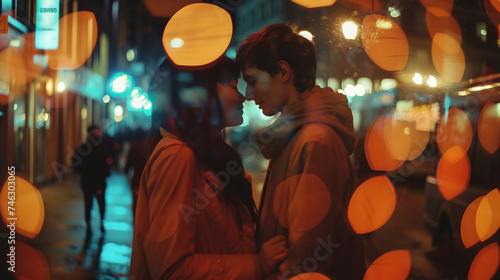 Tender Euphoria: Cinematic Bliss Before the Loving Kiss, generative AI