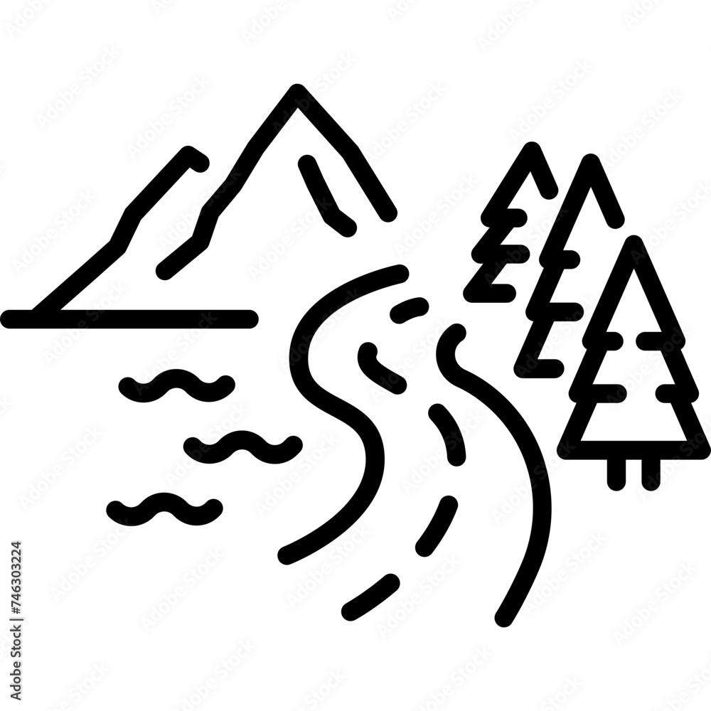 Nature Travel Icon Nature Travel Icon