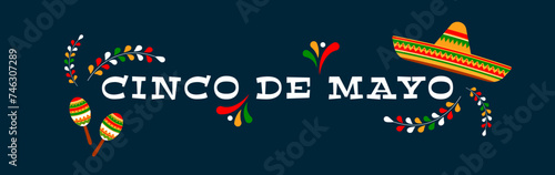 Cinco de Mayo. Mexican holiday celebration design. Vector illustration