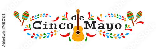 Cinco de Mayo celebration, May 5. Mexican holiday background. Cinco de mayo festival banner. Vector illustration