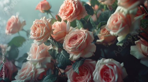 Valentine s Treasures  Romantic Bouquet for Lovebirds  Generative AI