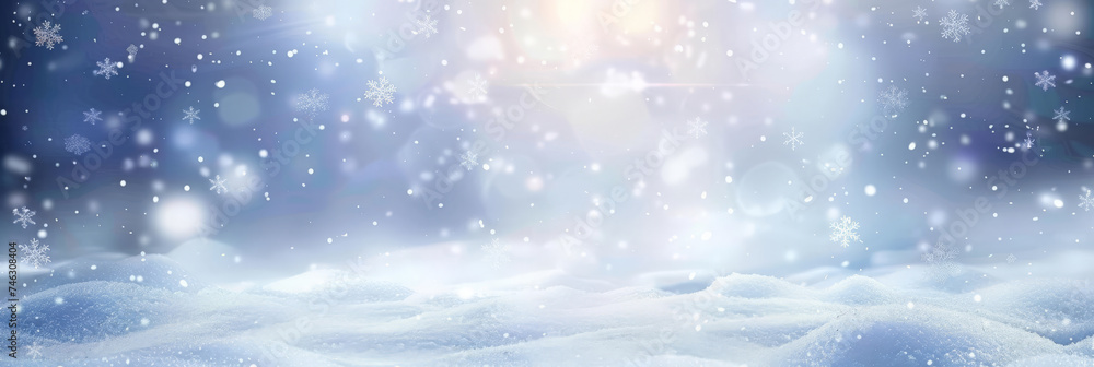 a snowy background with a light showing through snow, Winter snow background with snow flakes, christmast background a snowy background with a light showing through snow, Winter snow background with snow flakes, christmast background