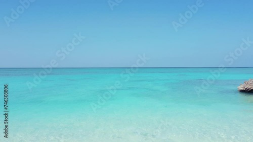 Okinawa Moon Beach 4K aerial video