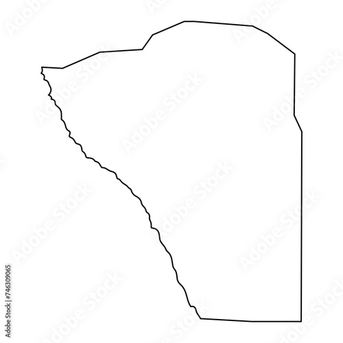 Jonglei State map, administrative division of South Sudan. Vector illustration.