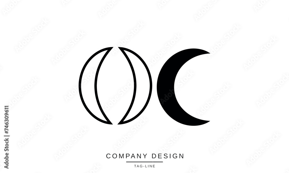 OC, CO Abstract Letters Logo Icon Design Monogram OC, CO Abstract Letters Logo Icon Design Monogram