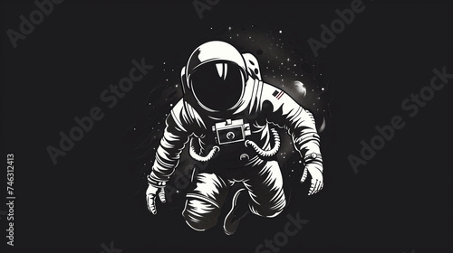 Astronaut in outerspace  Generative AI