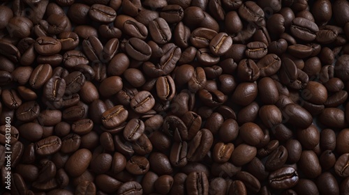 Roasted coffee beans background