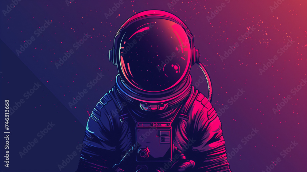 Astronaut in outerspace, Generative AI Astronaut in outerspace, Generative AI
