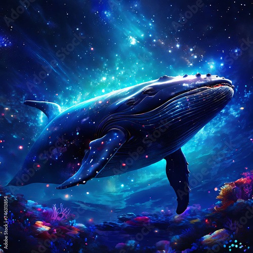 whale in the universe. Generative AI