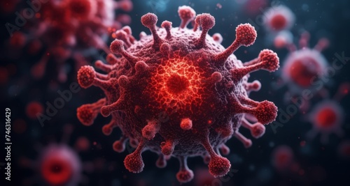  Viral Infection - A Close-Up Look at the Coronavirus © vivekFx
