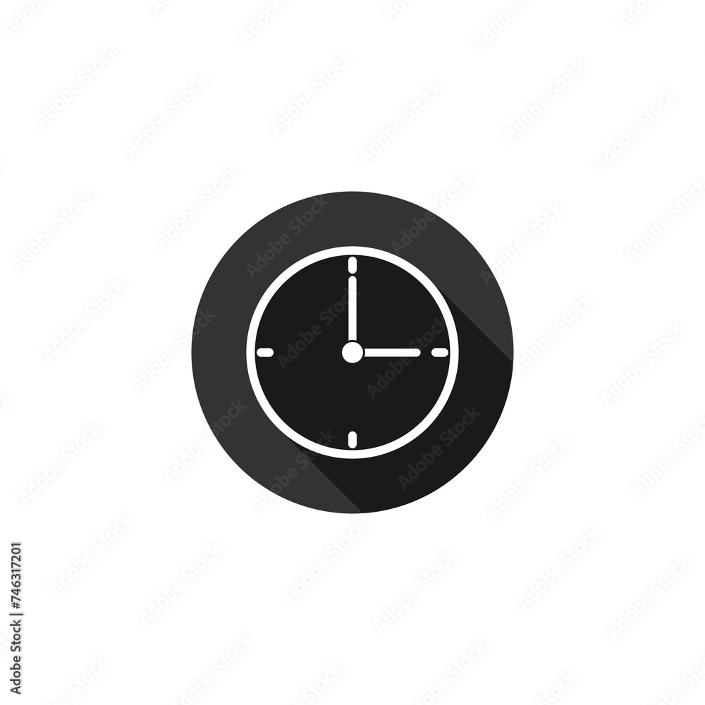 Clock icon isolated on transparent background Clock icon isolated on transparent background