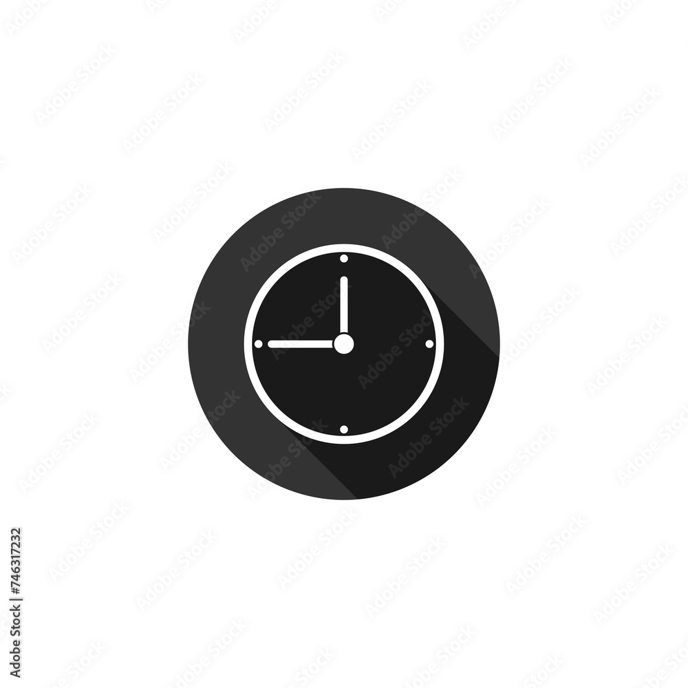 Clock icon isolated on transparent background Clock icon isolated on transparent background