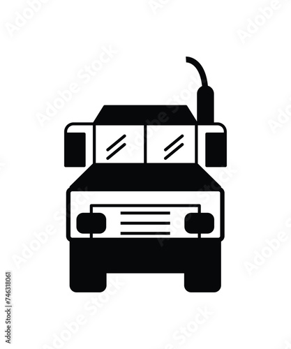 heavy truck icon, vector best flat icon.