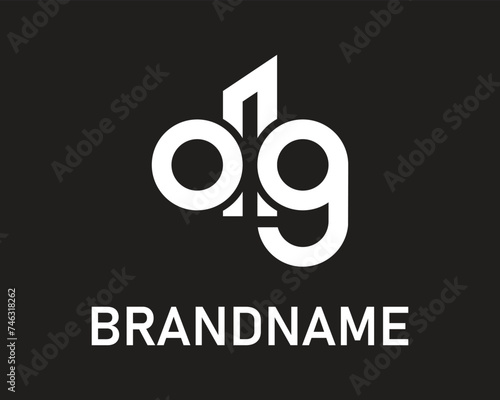 Letter og logo design template photo