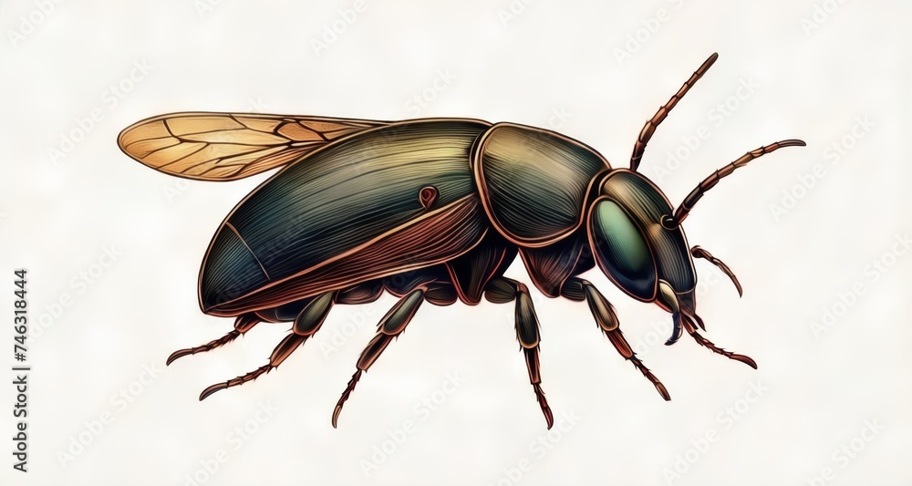 Naklejka premium Vividly detailed bee illustration, perfect for nature-themed projects