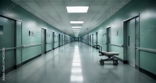  Awaiting the patient - A quiet moment in a hospital hallway