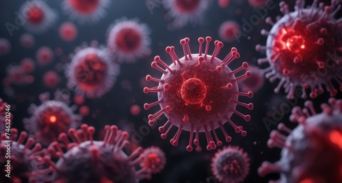  Viral Pandemic - A microscopic view of a global concern
