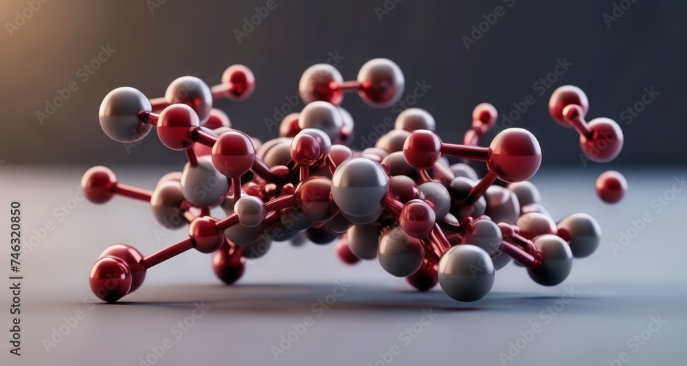 Molecular structure in motion - A dynamic 3D rendering of a protein Molecular structure in motion - A dynamic 3D rendering of a protein