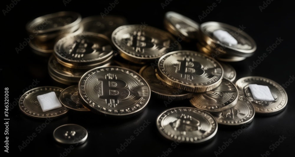  Bitcoin Coins - A symbol of digital currency and innovation