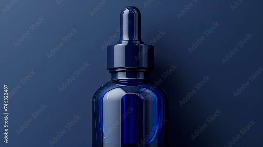 Navy Blue Dropper Bottle Mockup Navy Blue Dropper Bottle Mockup