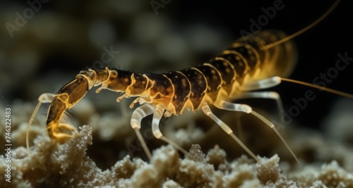  Underwater explorer - A vibrant crustacean in its natural habitat