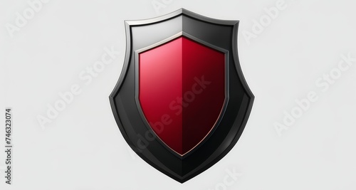 Free Download  Striking Red and Black Shield - GFXLoad