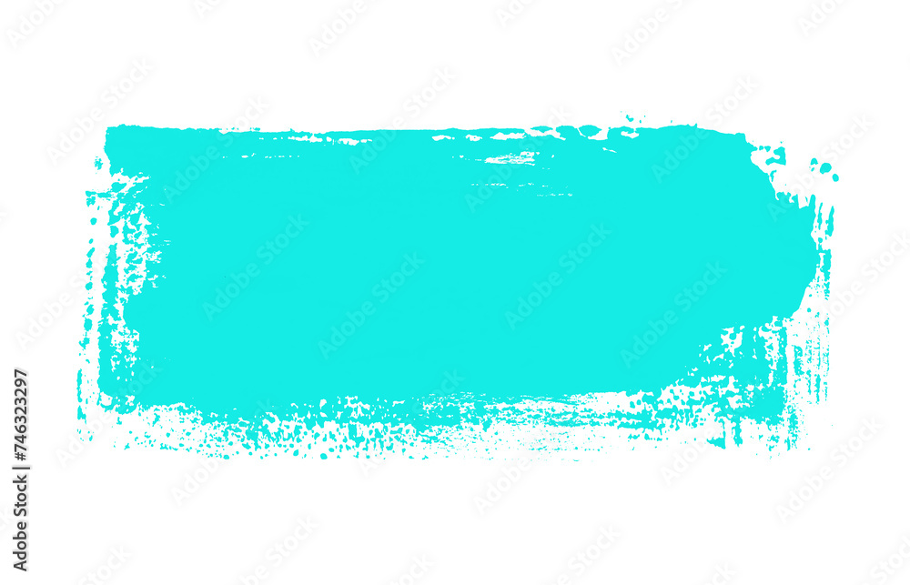 Grunge Textur blau türkis - Dreckiger Farbstreifen mit Raum für Text