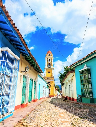 The tower of Convento de San Francisco in Trinidad, Cuba
