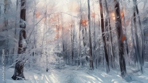 forest in winter