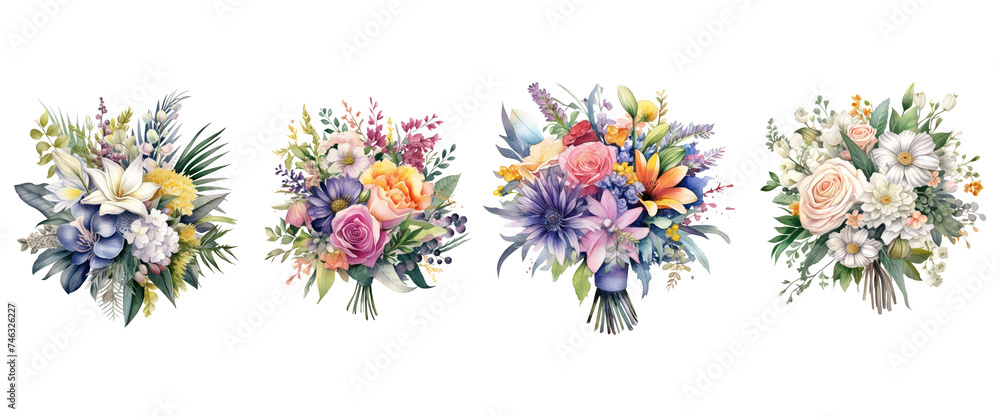 Isolated Flowers: Floral Vector Illustration with Butterfly, Leaf, and Heart Pattern for Summer Design and Holiday Cards
