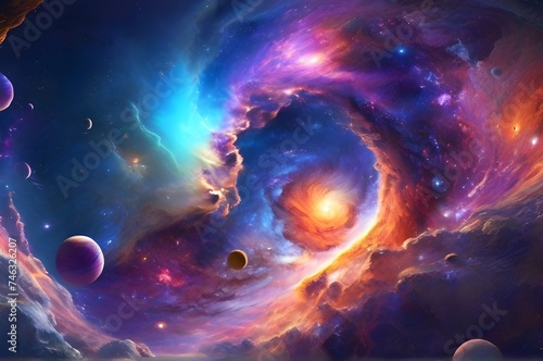 Depths of the universe, as it captures the vibrant colors