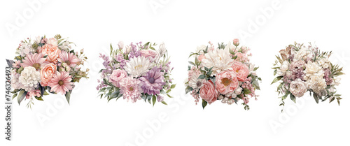 Beautiful bouquet , featuring pink roses, carnations, and other floral blooms in a stunning arrangement