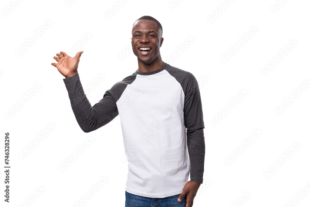 young cheerful businessman american man dressed casually happy on white background young cheerful businessman american man dressed casually happy on white background