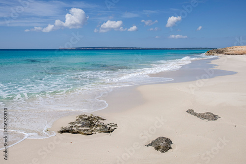 Es Arenals, Migjorn beach, Formentera, Pitiusas Islands, Balearic Community, Spain photo