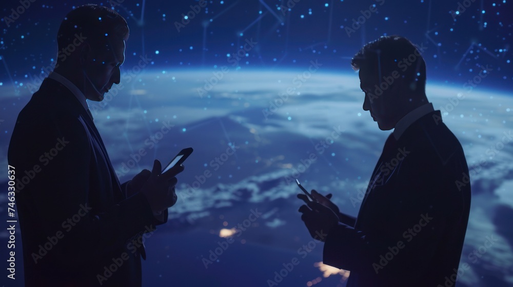 Global business structure of networking. Abstract Global business structure of networking. Abstract