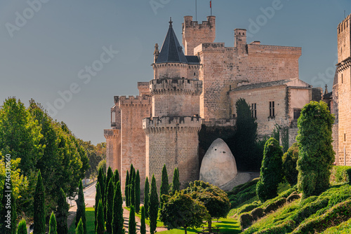 Palace of the Kings of Navarre or Royal Palace of Olite is a castle-palace in the town of Olite, in Navarre, Spain photo