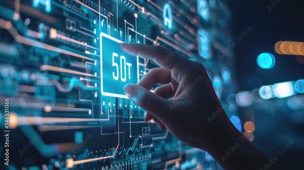 Hand touching Telecommunication network and wireless Hand touching Telecommunication network and wireless
