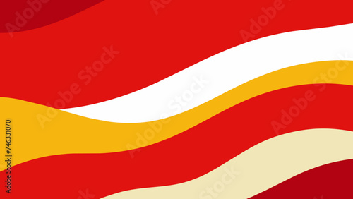 Colorful and Bright Red with White Background for Vibrant Designs