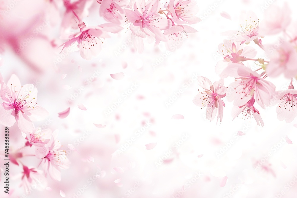 春の桜の舞う 背景イラスト素材 春の桜の舞う 背景イラスト素材