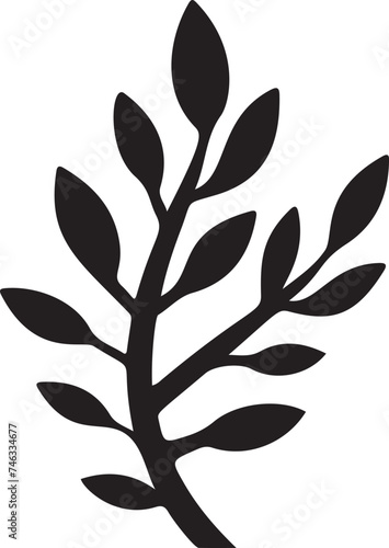 Tree branch icon on white background. nature element