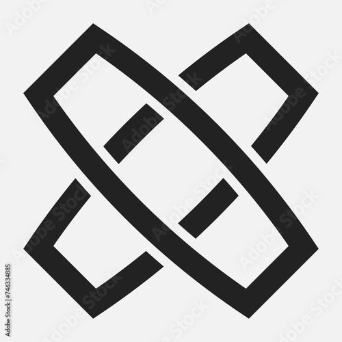 Simple logo on a white background. Business element