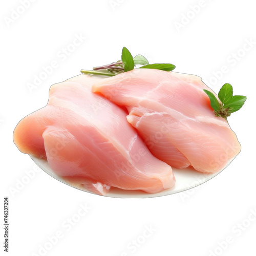 Fresh Raw chicken breast fillets png