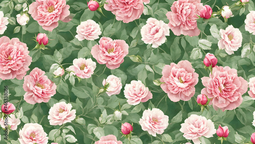 vintage-floral-wallpaper-blooming-roses-and-peonies-intermingle-with-lush-greenery-soft-pastel