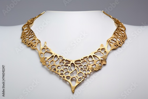 Beautiful Gold Necklace Set wallpaper