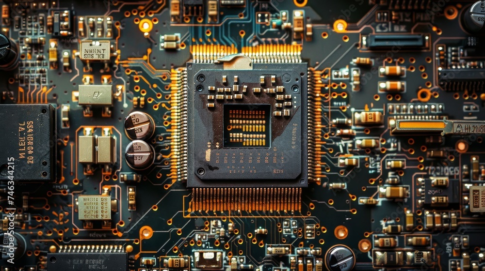 Illustrate the silent yet powerful language of circuit boards, speaking volumes about modern technology Illustrate the silent yet powerful language of circuit boards, speaking volumes about modern technology