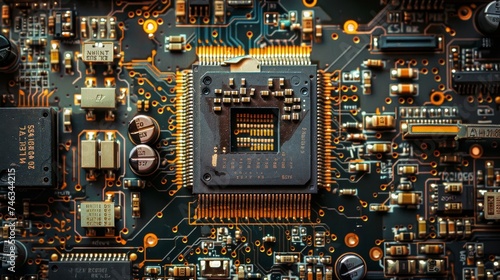 Illustrate the silent yet powerful language of circuit boards, speaking volumes about modern technology